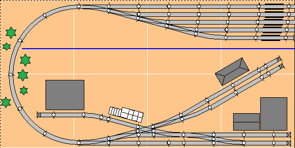2x4' one-way British-style layout
