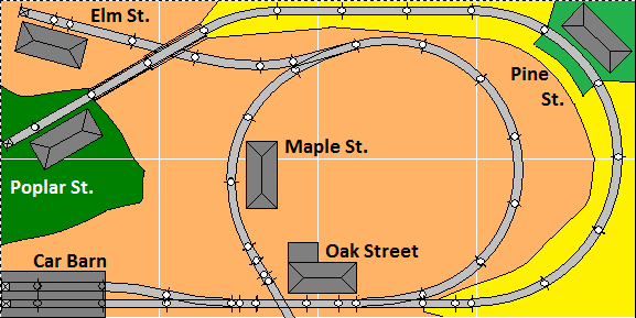 2x4' streetcar layout